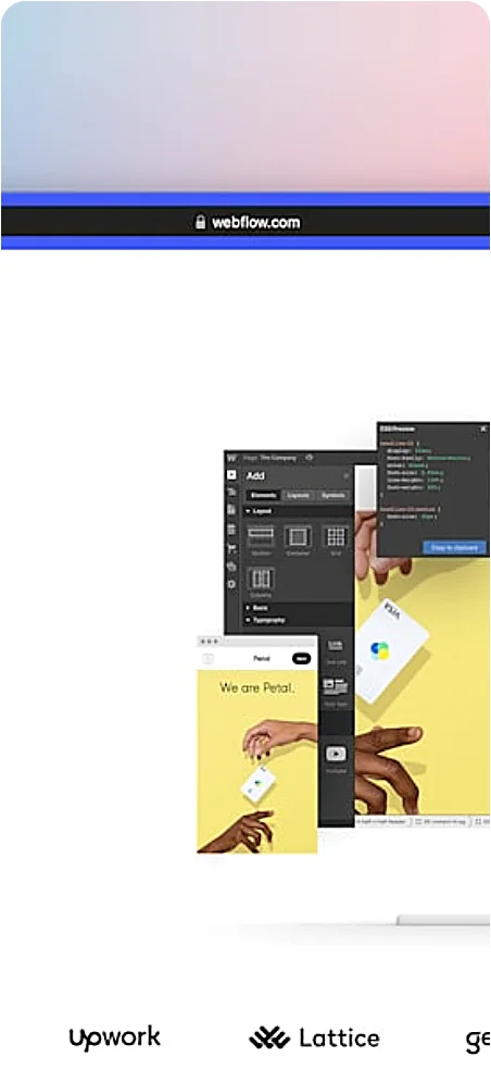 close up of webdesign on monitor